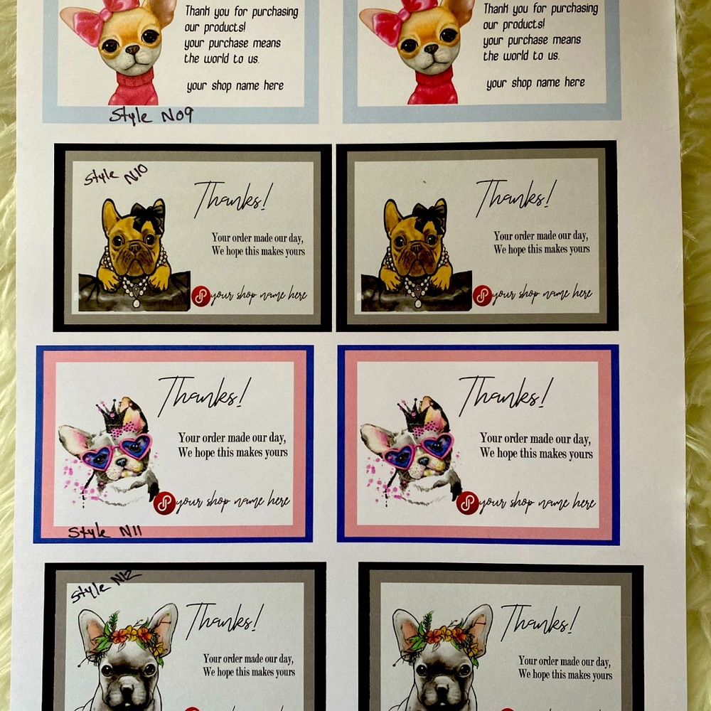 New Thank you cards, Posh seller shipping supplies - Picture 2 of 8